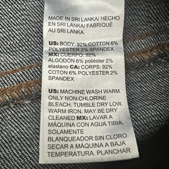 Chicos So Slimming Girlfriend Slim Leg Ankle Jeans Size 1.5 Womens 10 Dark Wash - Picture 5 of 6